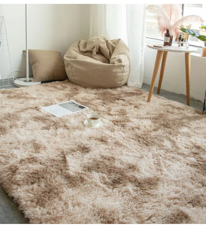 Fluffy Large Carpet Living Room Plush Lounge Rug 