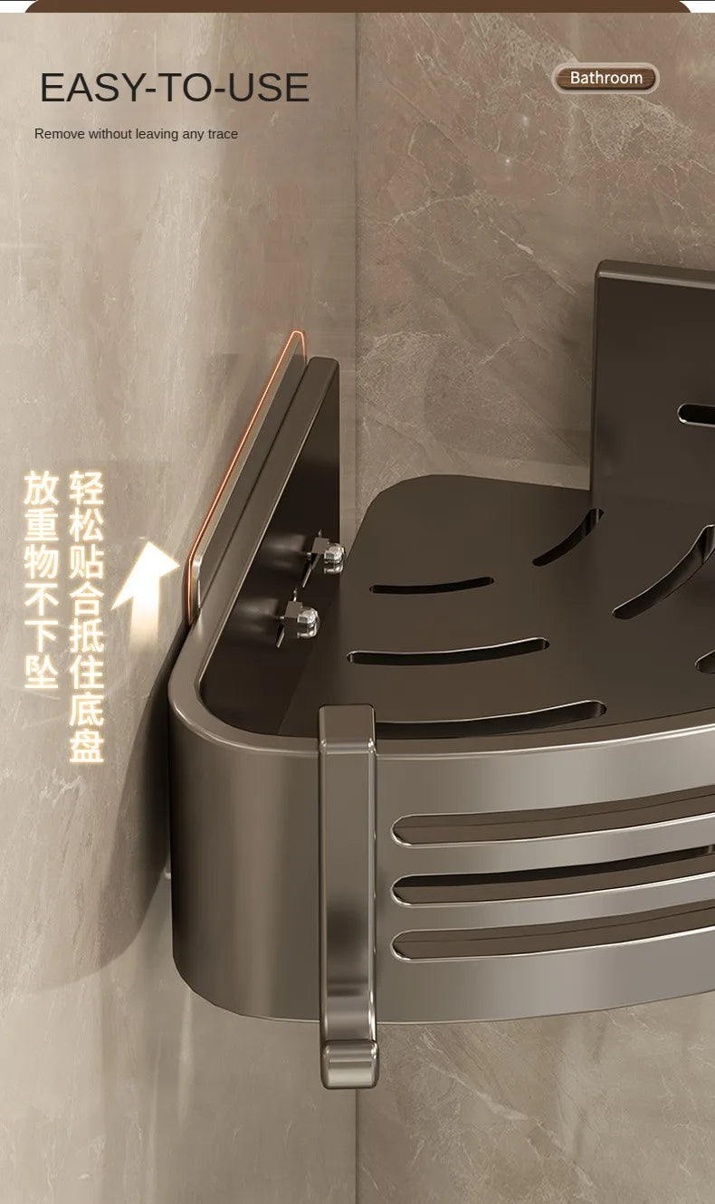 Aluminum Alloy Bathroom Shelves