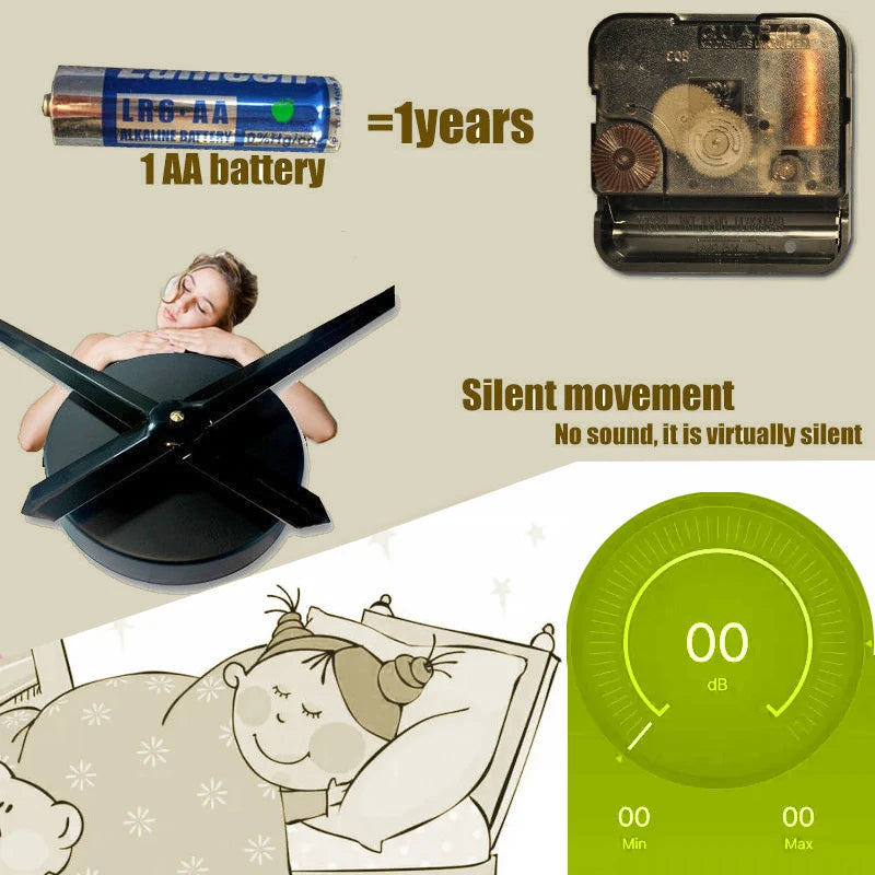 Fashion 3D DIY Wall Clock