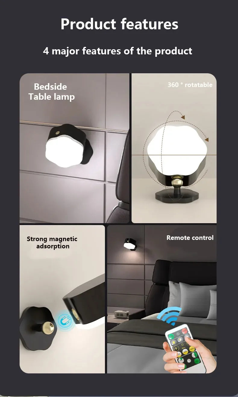 LED Touch Sensing Wall Lamp Night Light