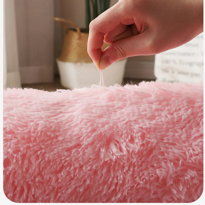 Fluffy Large Carpet Living Room Plush Lounge Rug 