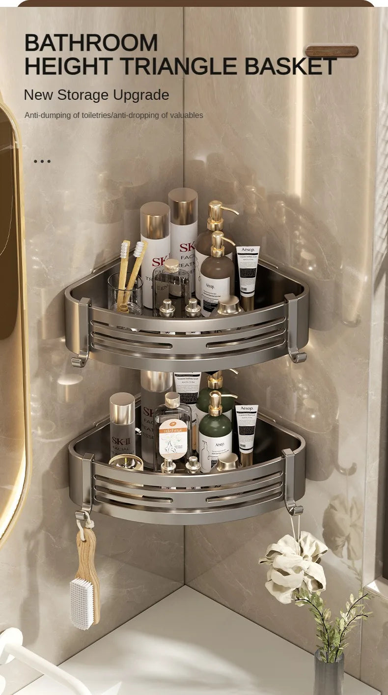 Aluminum Alloy Bathroom Shelves