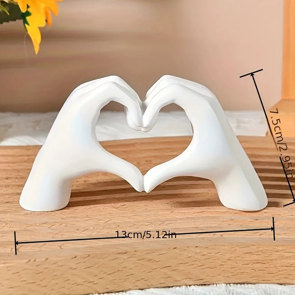 Resin Love Gesture Sculptures