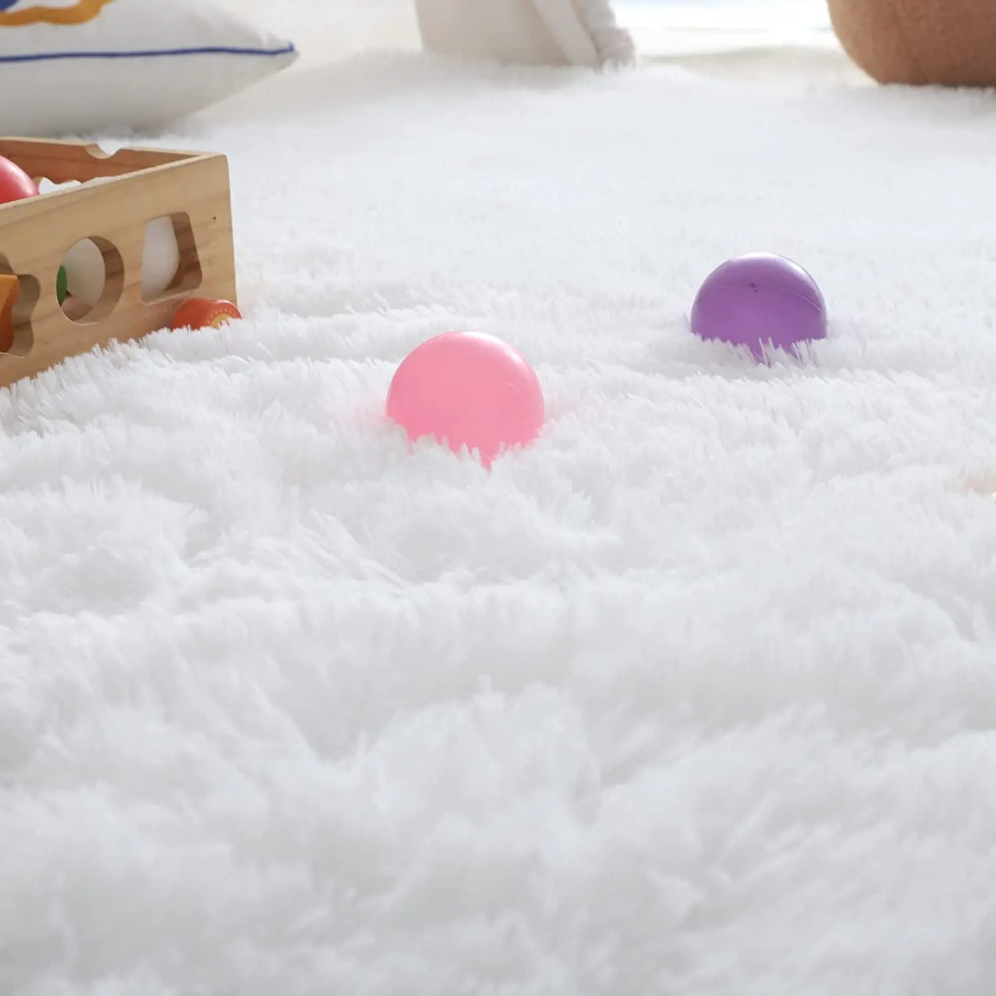 Fluffy Large Carpet Living Room Plush Lounge Rug 