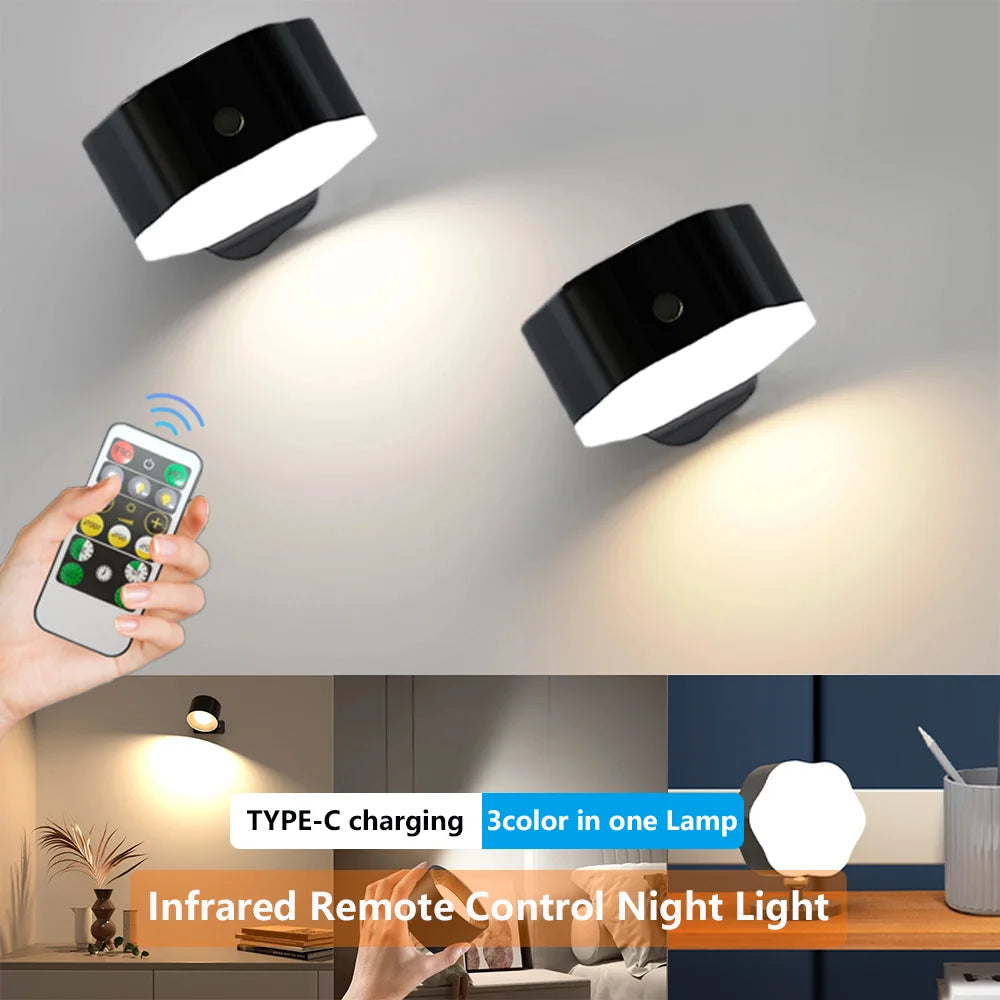 LED Touch Sensing Wall Lamp Night Light