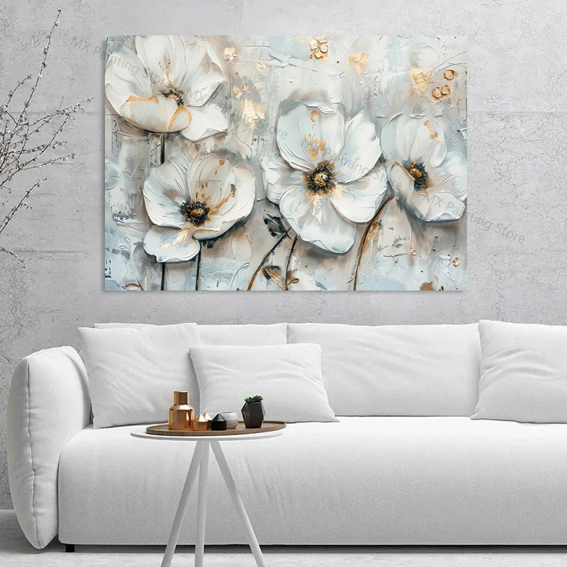Abstract Gray Art Unframed