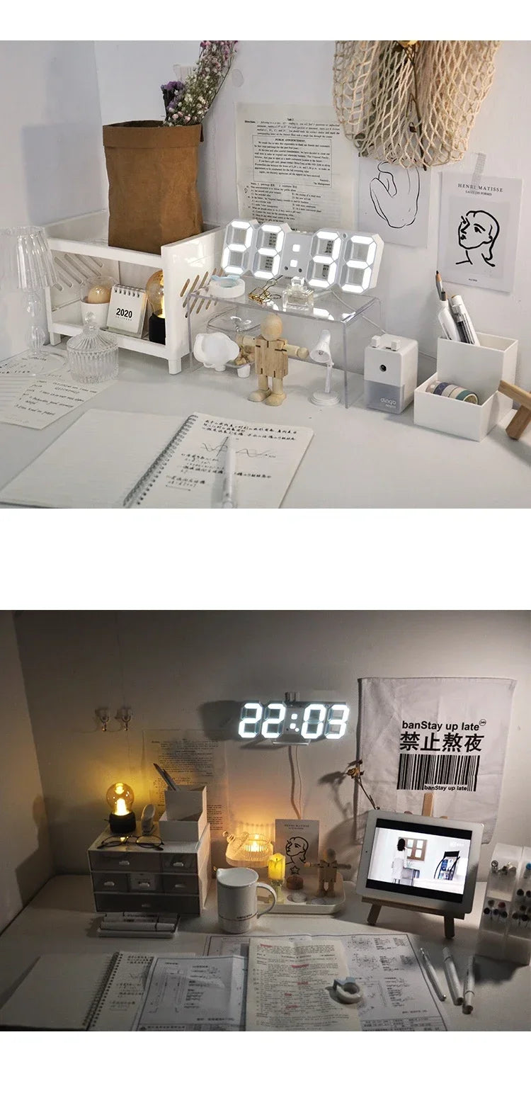 Digital LED Wall Clock