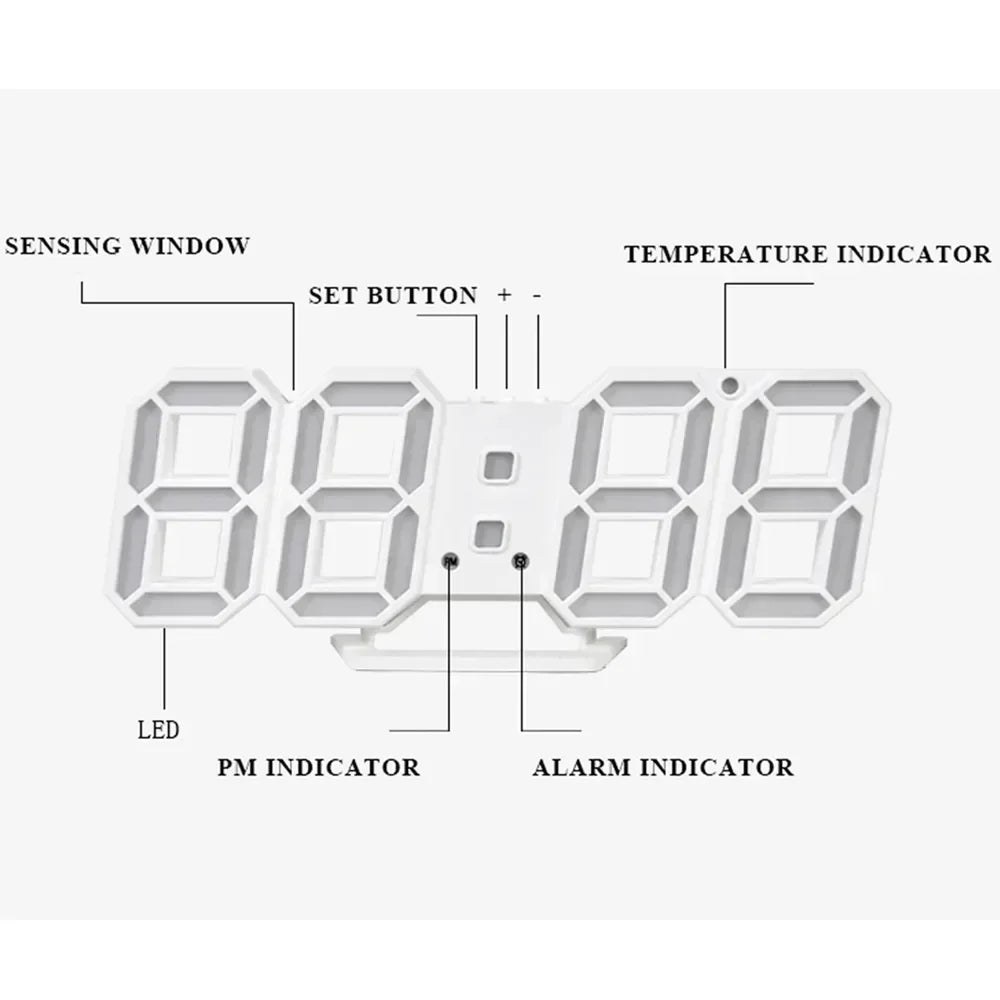 Digital LED Wall Clock