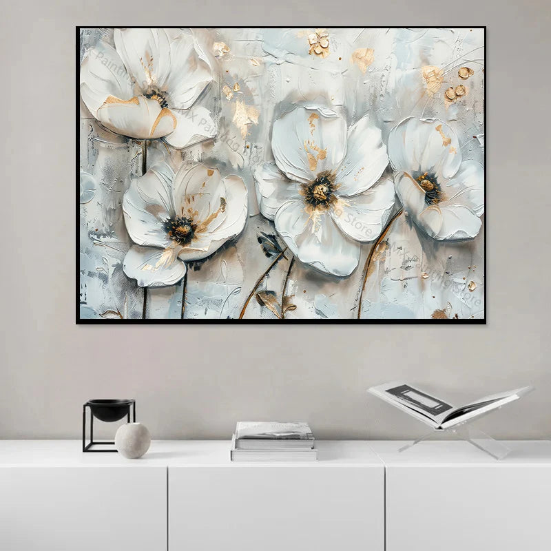 Abstract Gray Art Unframed