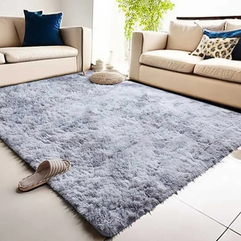 Fluffy Large Carpet Living Room Plush Lounge Rug 