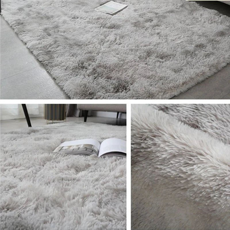 Fluffy Large Carpet Living Room Plush Lounge Rug 