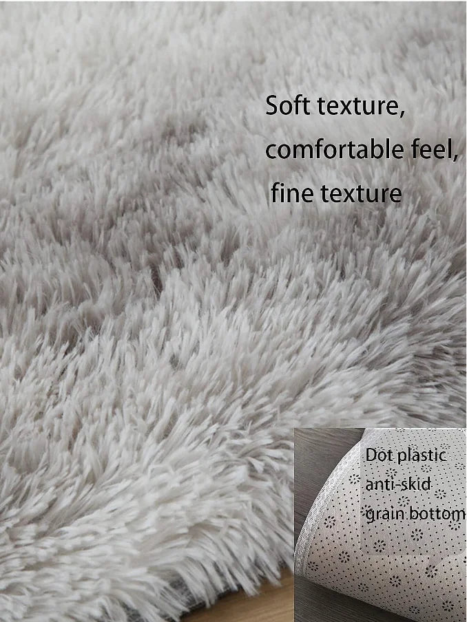 Fluffy Large Carpet Living Room Plush Lounge Rug 