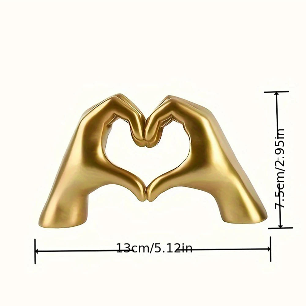 Resin Love Gesture Sculptures