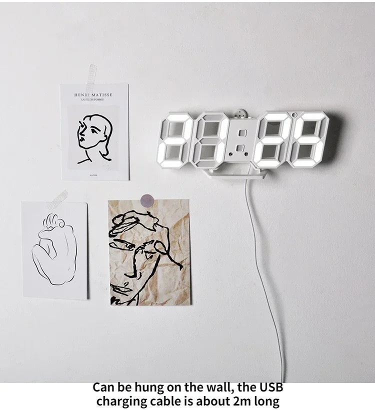 Digital LED Wall Clock