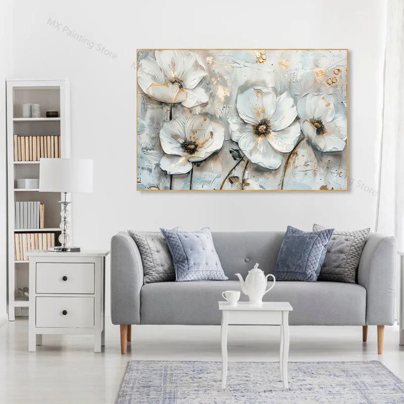 Abstract Gray Art Unframed