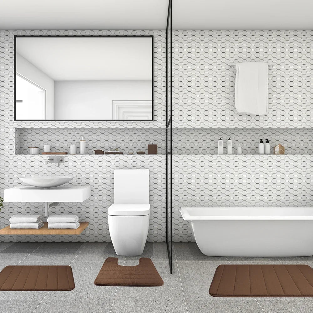 Super Absorbent Bath Mat Memory Foam