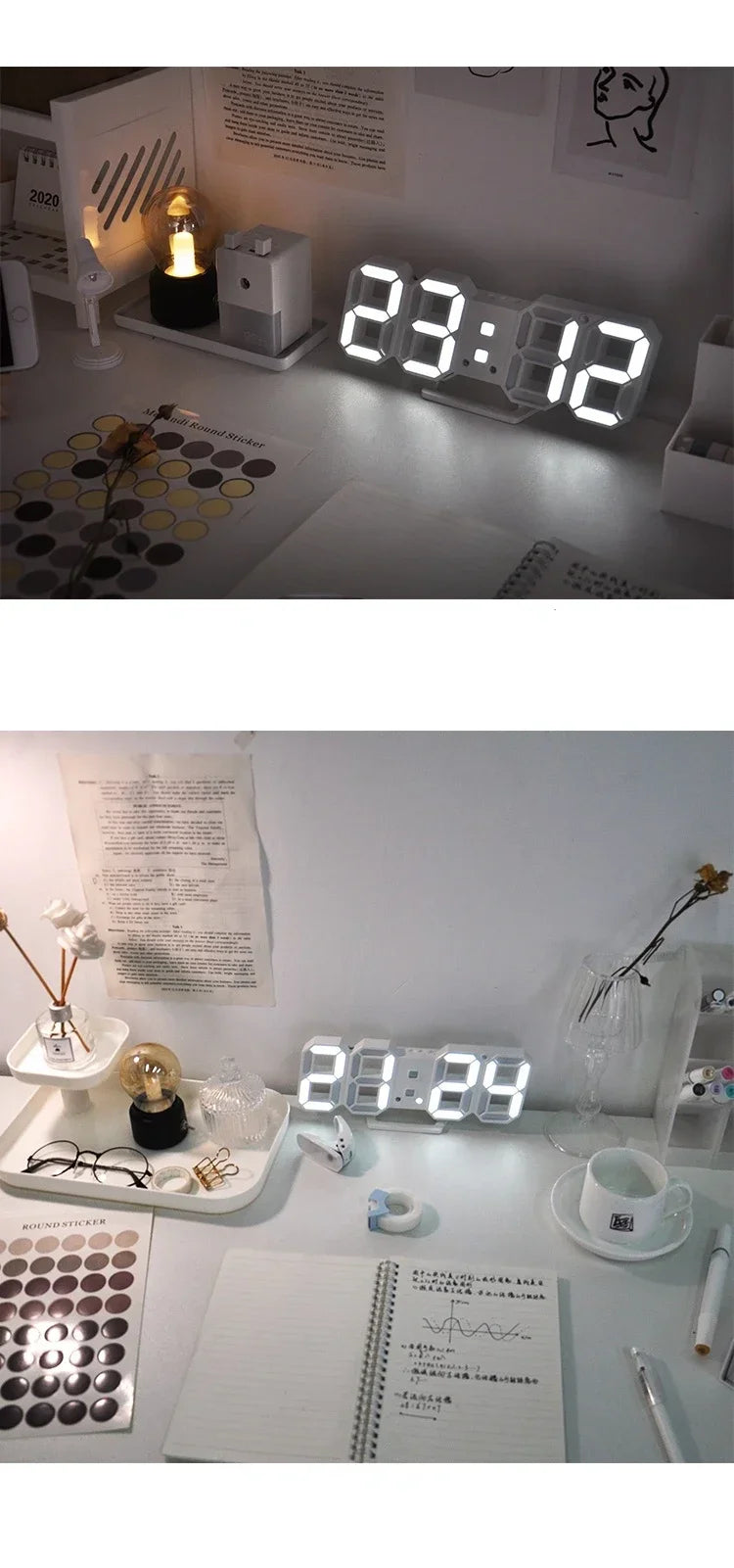 Digital LED Wall Clock
