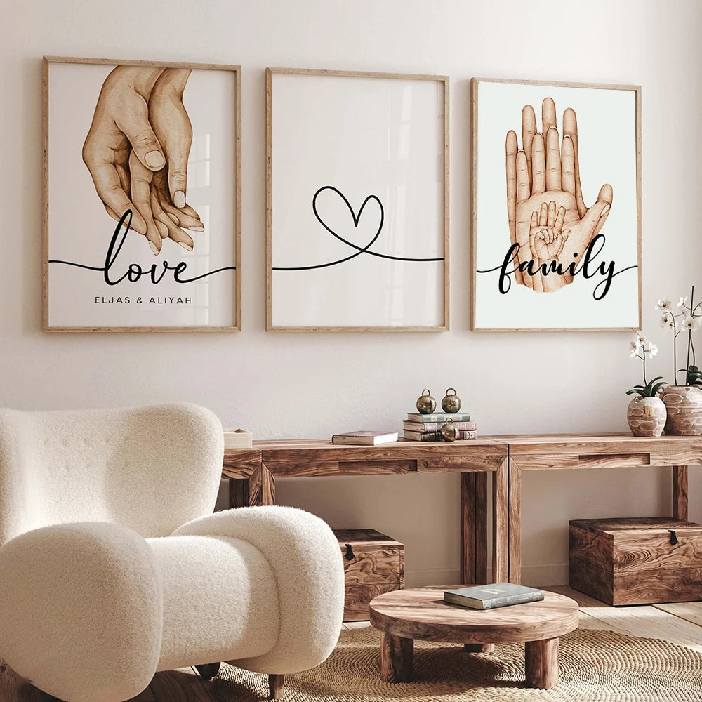 Family Hands Wall Pictures