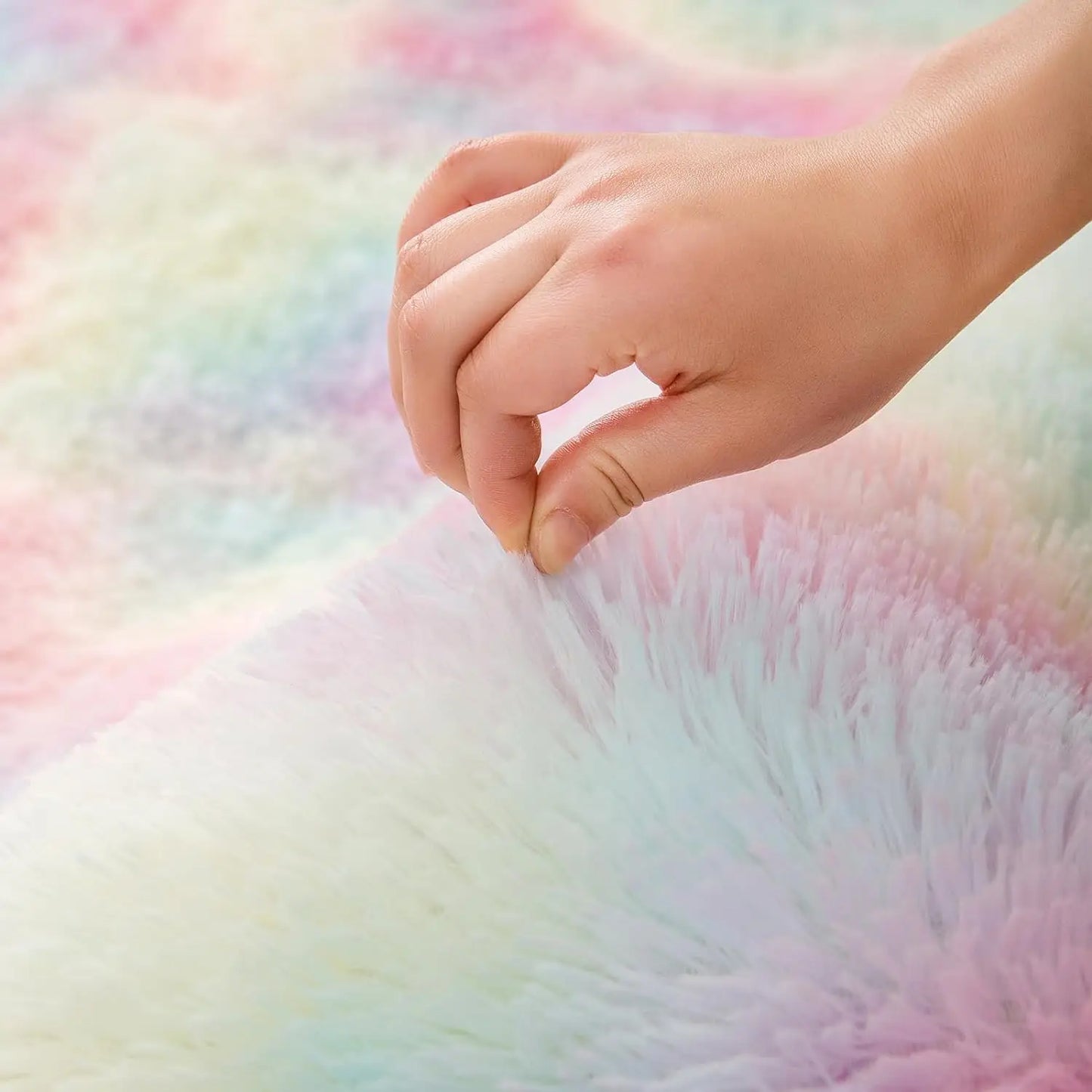 Fluffy Large Carpet Living Room Plush Lounge Rug 