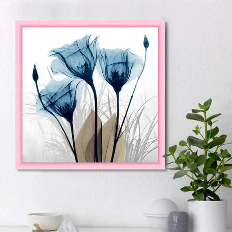 Blue Rose Modern Art