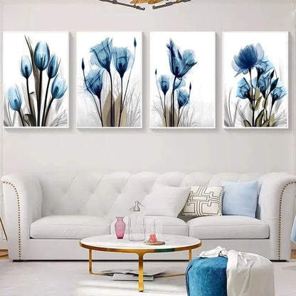 Blue Rose Modern Art