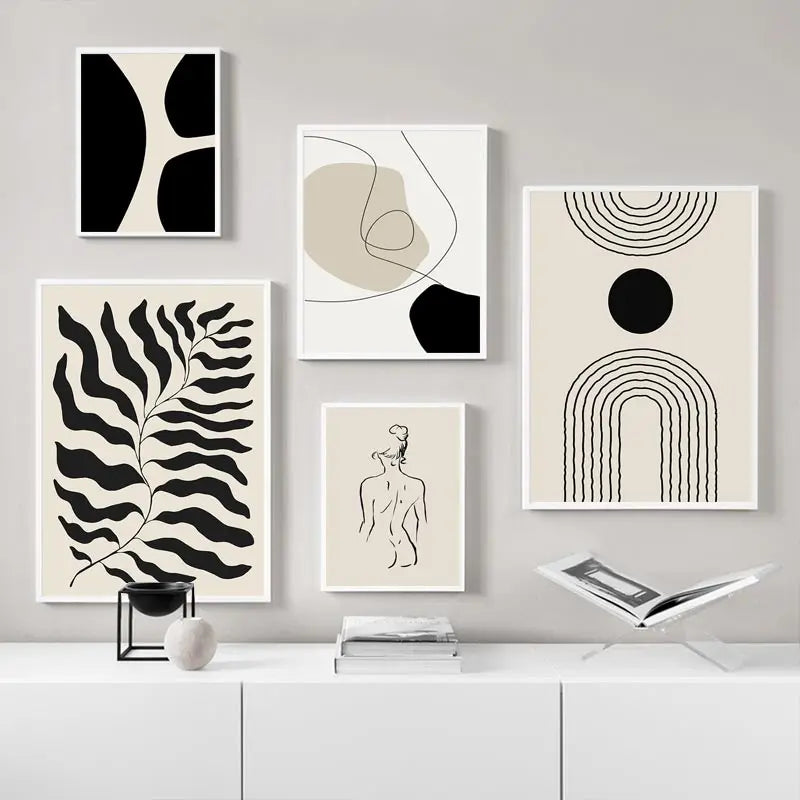 Abstract Boho Geometric Wall Art C