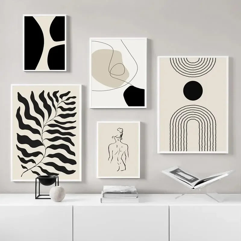 Abstract Boho Geometric Wall Art C