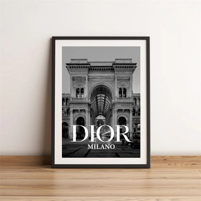 Black and White City Architecture Wall Art