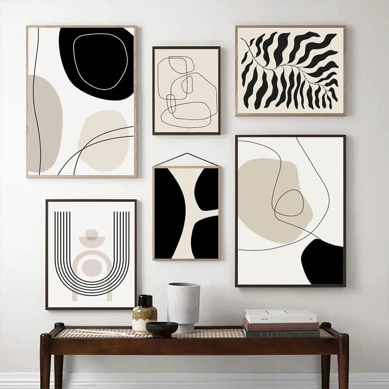 Abstract Boho Geometric Wall Art C