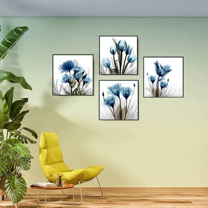 Blue Rose Modern Art