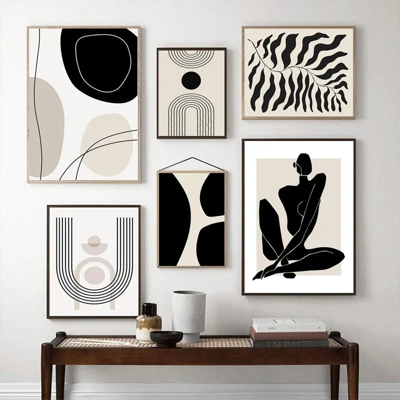 Abstract Boho Geometric Wall Art C