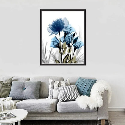 Blue Rose Modern Art